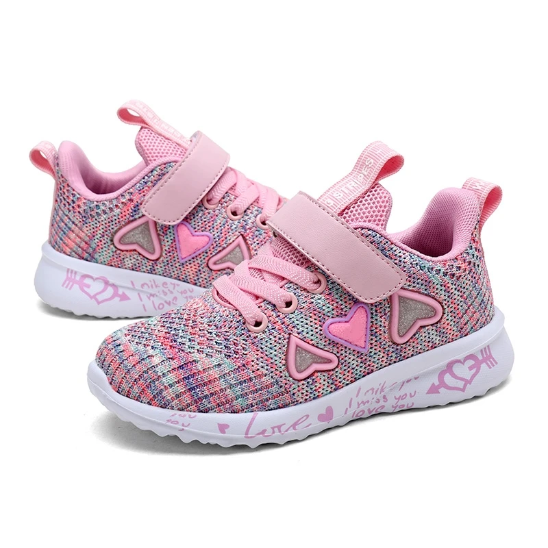 Mädchen Casual Schuhe Licht Mesh Turnschuhe Kinder Sommer Kinder Frühling Herbst Tenis Nette Sport Cartoon Weibliche Laufschuhe Socke Schuhe