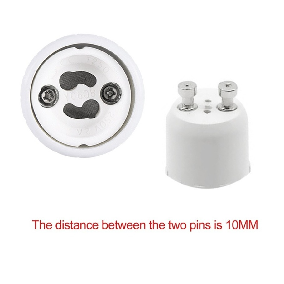 AvvRxx 1 E27 Để GU10 Chuyển Đổi Đèn LED Bóng Đèn Adapter Bộ Điều Hợp Vít Ổ Cắm Chất Liệu Gốm Sứ Bộ Chuyển Đổi Ổ Cắm Đèn bóng Đèn