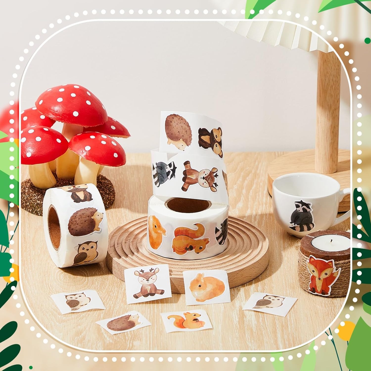 100-500 個かわいい動物ステッカー報酬ステッカー子供のための学生のためのモチベーションギフト装飾ラベル文房具ステッカー