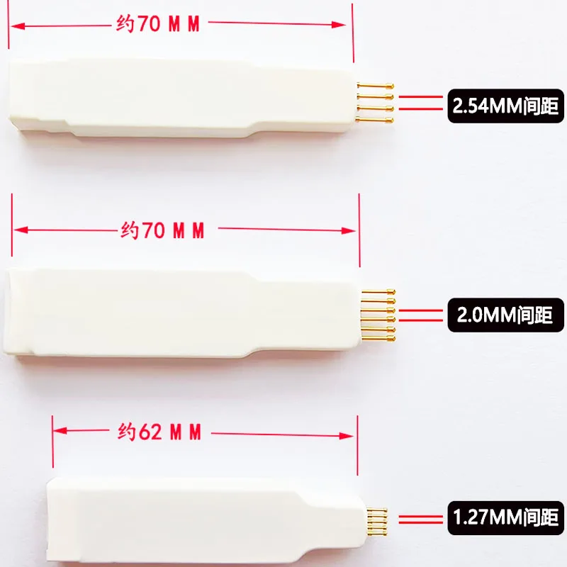 Pin de prueba de encendida Sonda de pasador de resorte Microcontrolador ARM STC STM32 Burn-in 2,54/2,0/1,27 mm