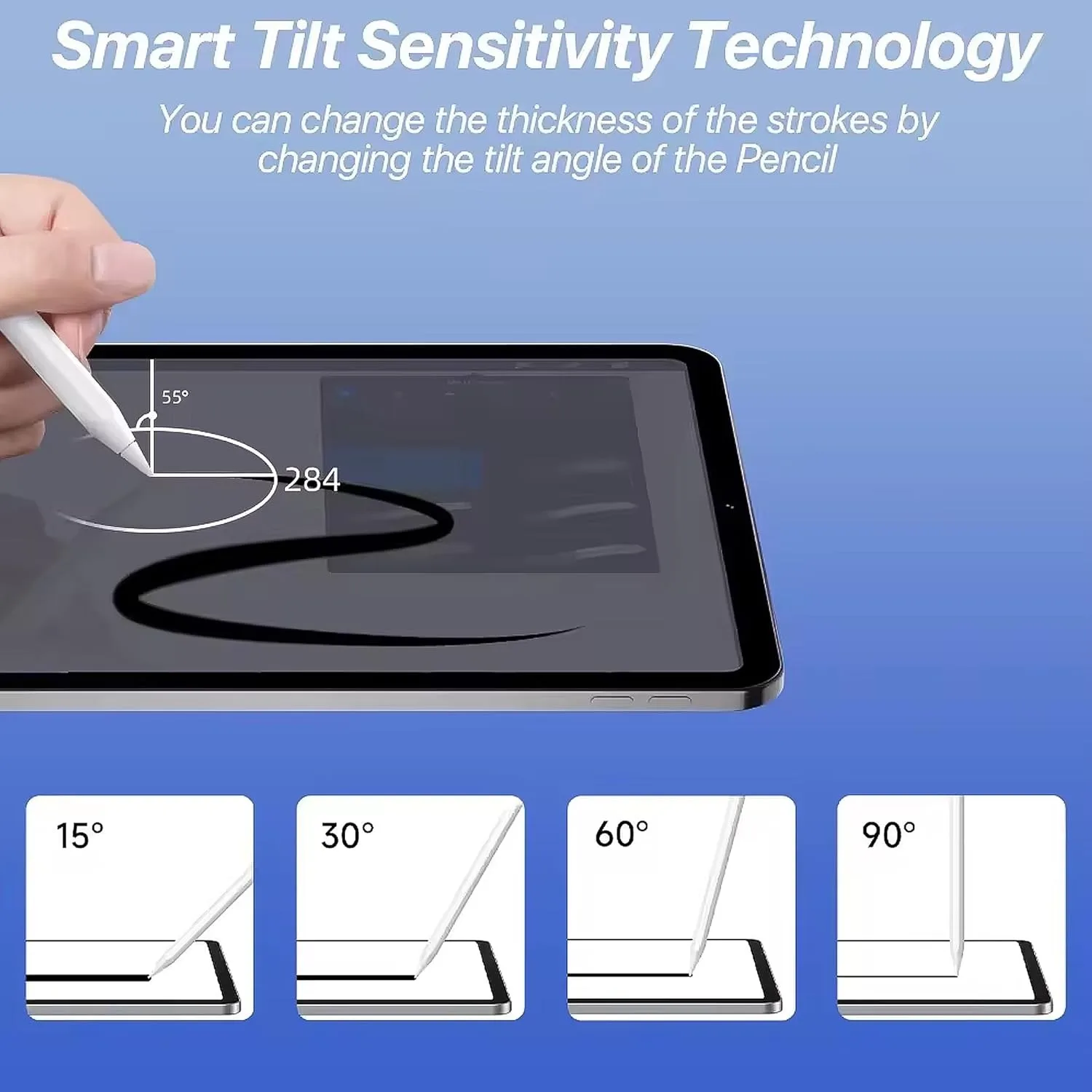 Caneta stylus universal, caneta stylus ativa compatível com telas sensíveis ao toque iOS e Android/telefones, caneta stylus recarregável com dupla para