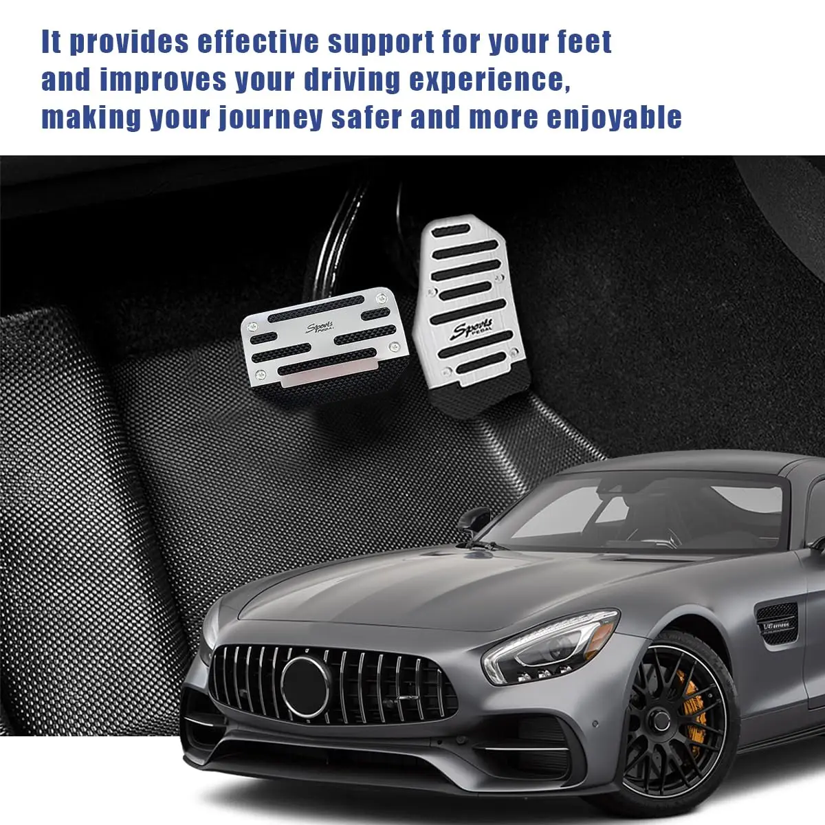 車の燃料ブレーキペダルカバー,ドリルなし,シボレーシルバラード1500, 2500, 3500タホ2019-2023用アクセサリー