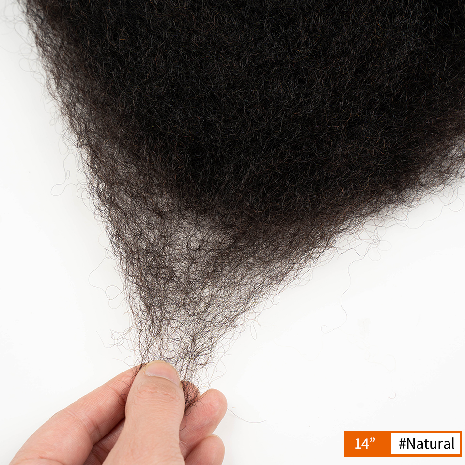 Wahl 100 % Echthaar, Flechthaar, Afro-Kinky-Menschenhaar zum Flechten, Afro-Kinky-Menschenhaar, Mini-Twist, natürlicher Look