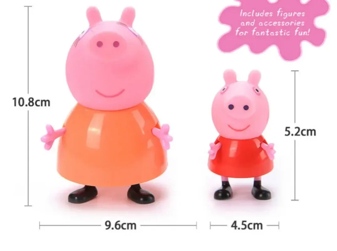 4 ชิ้น/เซ็ต Pepa Pig ของเล่น Action Figure George ครอบครัวของเล่นแม่และพ่ออะนิเมะของเล่นเด็กวันหยุดของขวัญ
