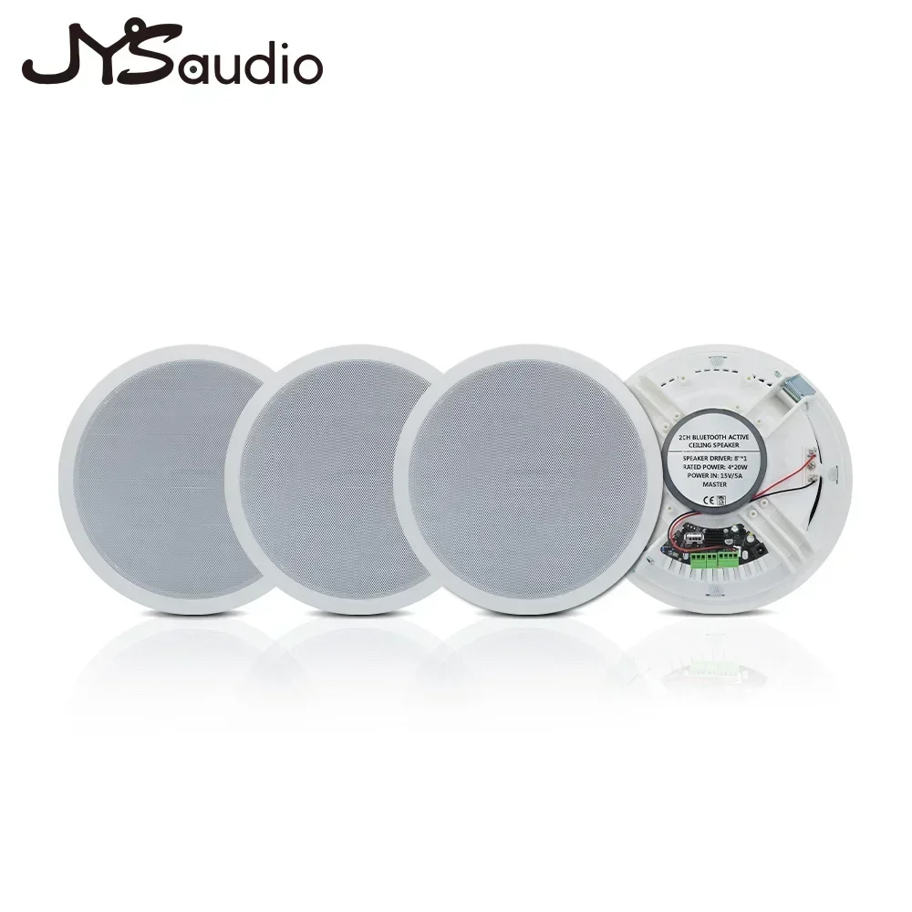 Altavoz de techo con Bluetooth de 8 pulgadas, amplificador Digital incorporado Clase D, altavoz estéreo de 20W, sistema de sonido para el hogar, Audio residencial