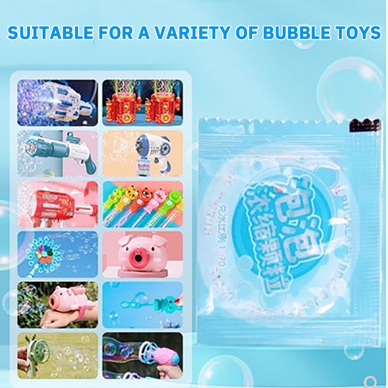 New Bubble Concentrate Particles Just Add Water Soapy Water Bubble Gun Accessories 10 Pack