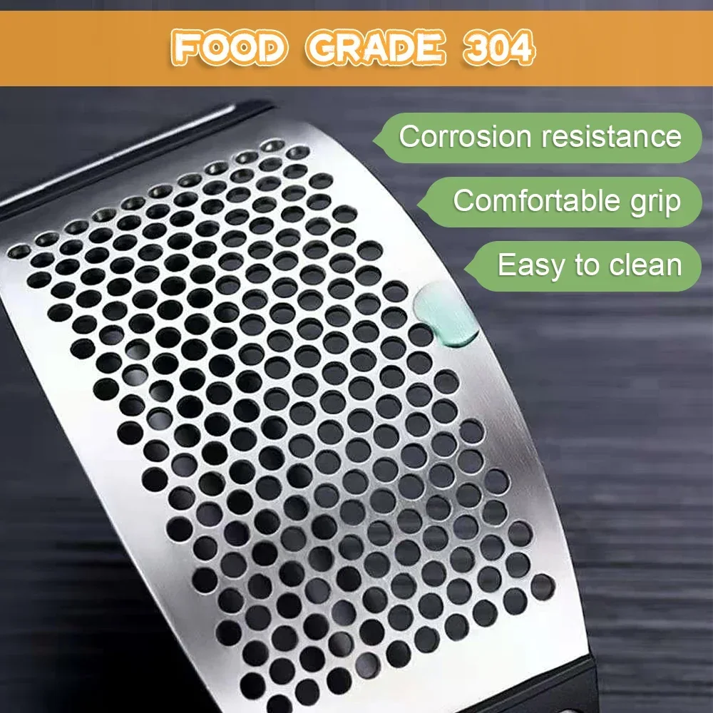 สแตนเลสสตีลกระเทียมกด Crusher คู่มือกระเทียม Mincer สับกระเทียมเครื่องมือผักผลไม้เครื่องมืออุปกรณ์ครัว Gadget