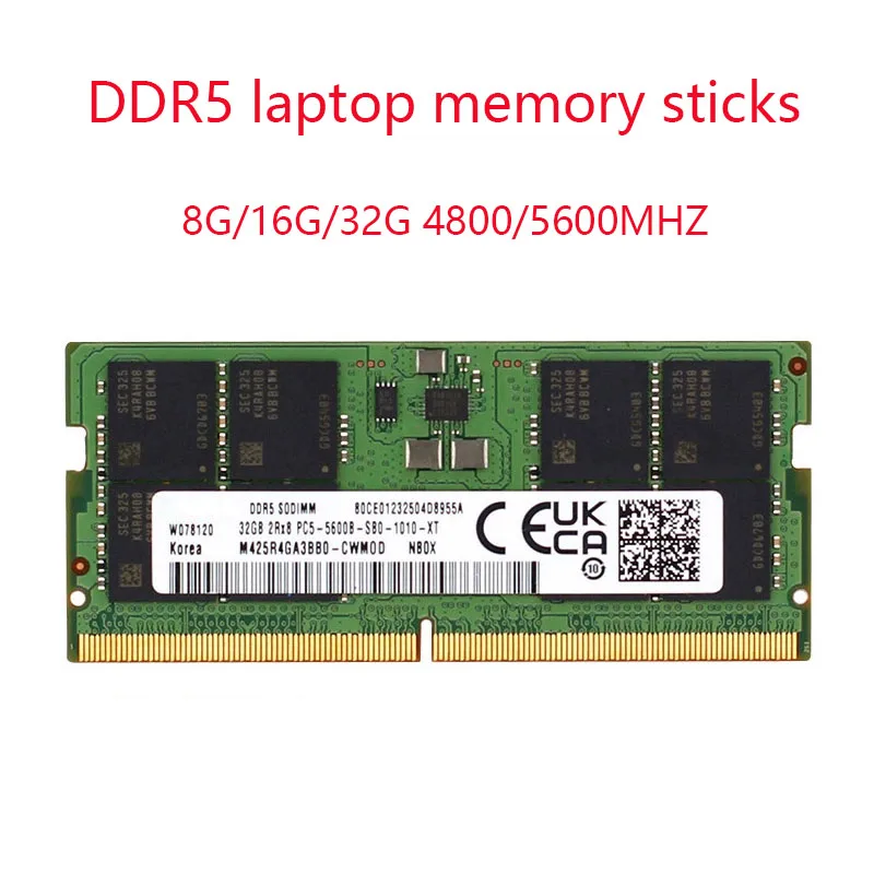FOR Samsung Notebook DDR5 RAM 8GB 16GB 32GB 5600MHz Original DIMM 262pin for Laptop Computer Dell Lenovo Asus HP Memory Stick