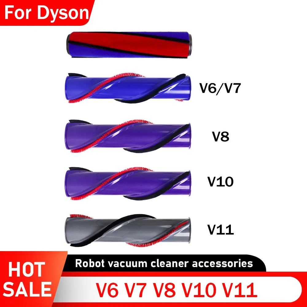 Accessori per spazzole a rullo morbido compatibili per Dyson V6 V8 V10 V11 Aspirapolvere Pezzo di ricambio Sostituzione barra Brushroll per tappeti