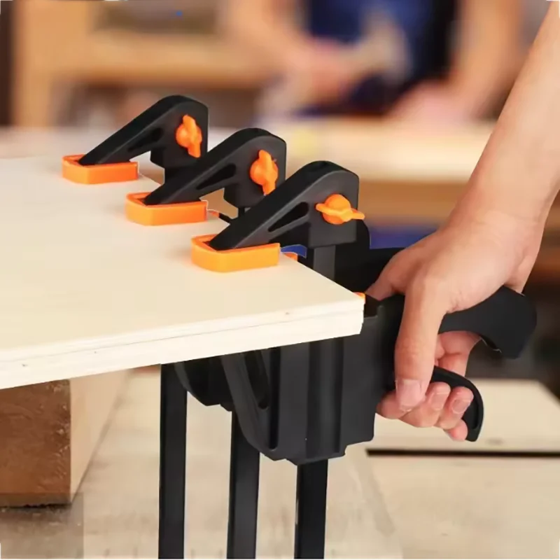 2/5/10 stücke Holzbearbeitung Arbeit Bar 4 Zoll Clamp Clip Set Harte Schnell Ratsche Release Clip DIY Zimmerei hand Werkzeug Holzbearbeitung Klemme