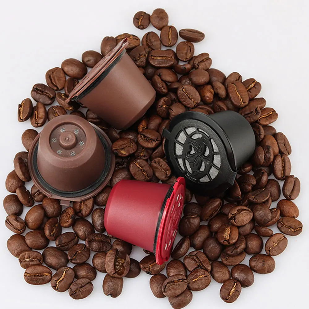 Refillable Reusable Nespresso Coffee Capsule Reutilisable Nespresso Pods  with a Spoon a Brush Coffee Accessories