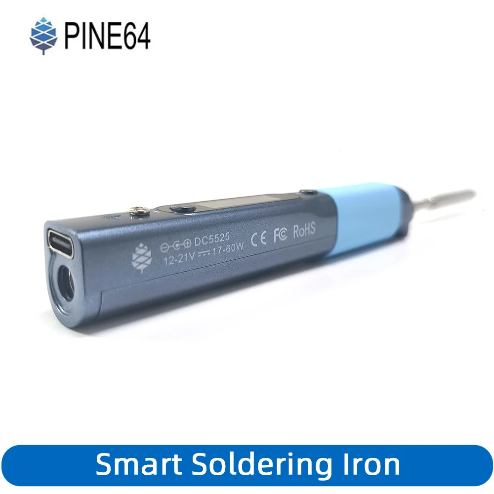Soldador inteligente Pine64 Pinecil V1 CN, herramientas de soldadura portátiles tipo C DC5525, herramientas de soldadura digitales de temperatura ajustable TS-B2