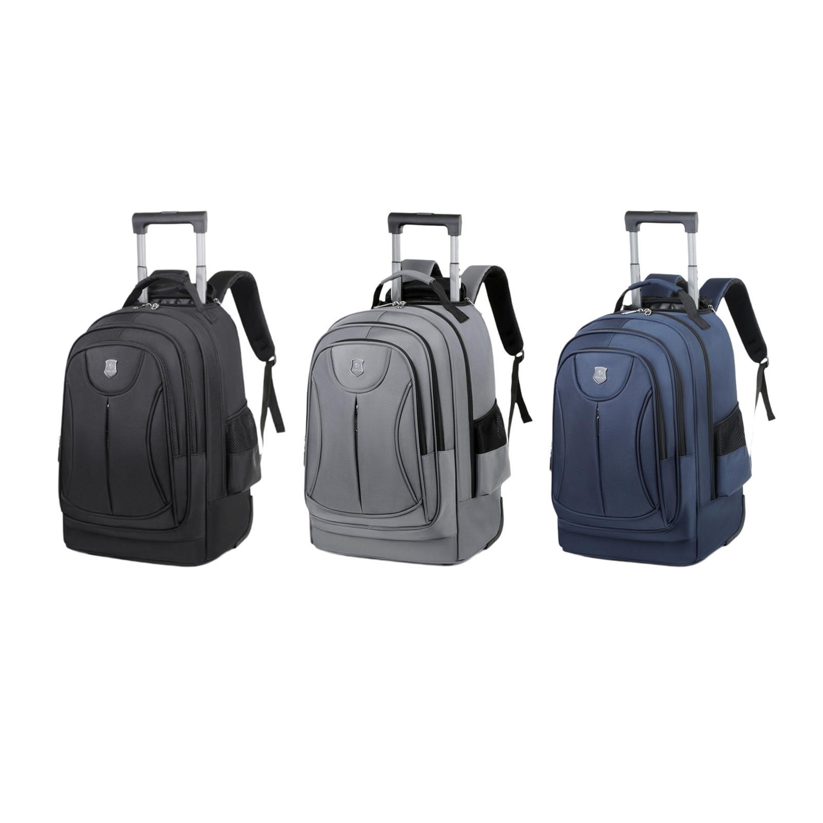 Mochila Rolante Multiuso, Bolsa de Ombro Dupla para Viagem Noturna, Camping