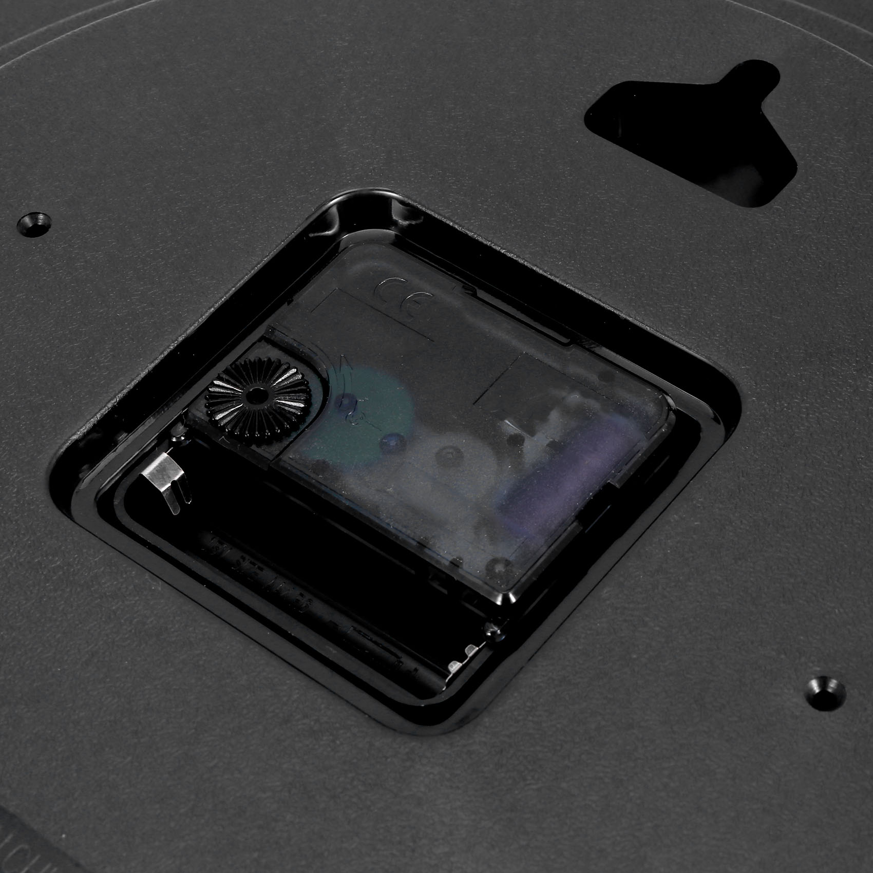 12 Inch Round Large Luminous Wall Clock Glow in the Dark Non-Ticking Indoor Decor -Silver