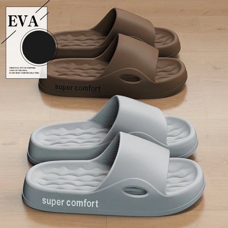 Chinelos de plataforma grossa para mulheres casa sola macia travesseiro slides sandálias mulher verão praia não deslizamento flip flops chinelo do banheiro