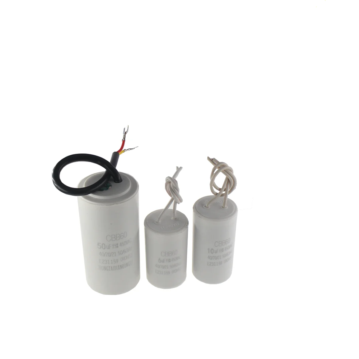 Motor Run Capacitors CBB60 450V AC Starting Capacitor 5% 3/4/5/6/8/10/12/14/15/16/18/20/25/30/40/45/50/60UF for Washing Machine