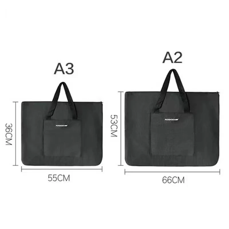 Large Capacity Painting Drawing Folder Bag A2 A3 Drawings Bag For Artist Portable Waterproof Canvas Art Bag For Drawing