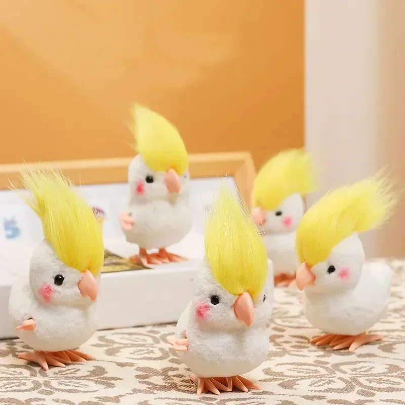 新しいかわいいジャンプオウムアヒルひよこ時計仕掛けのおもちゃ黄色ジャンプチキンシミュレーションぬいぐるみ風アップヴィンテージおもちゃキッズギフト