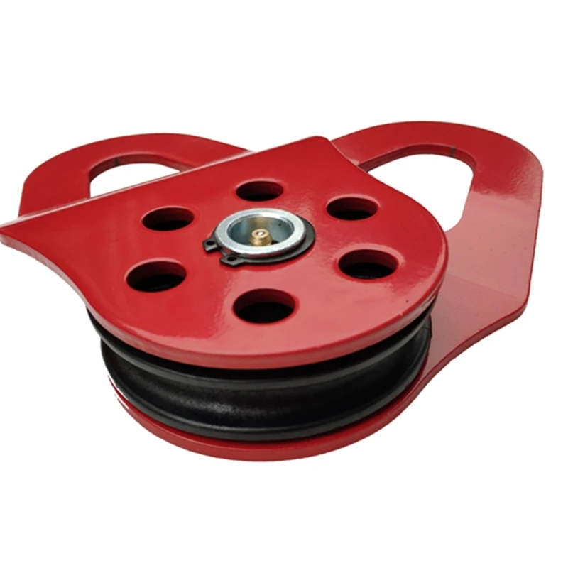 ความแข็งแรงสูง10Ton Snatch Pulley Block ลูกกลิ้งไนลอนสำหรับ17มม.เส้นผ่าศูนย์กลางเชือกสูงสุด M4YD