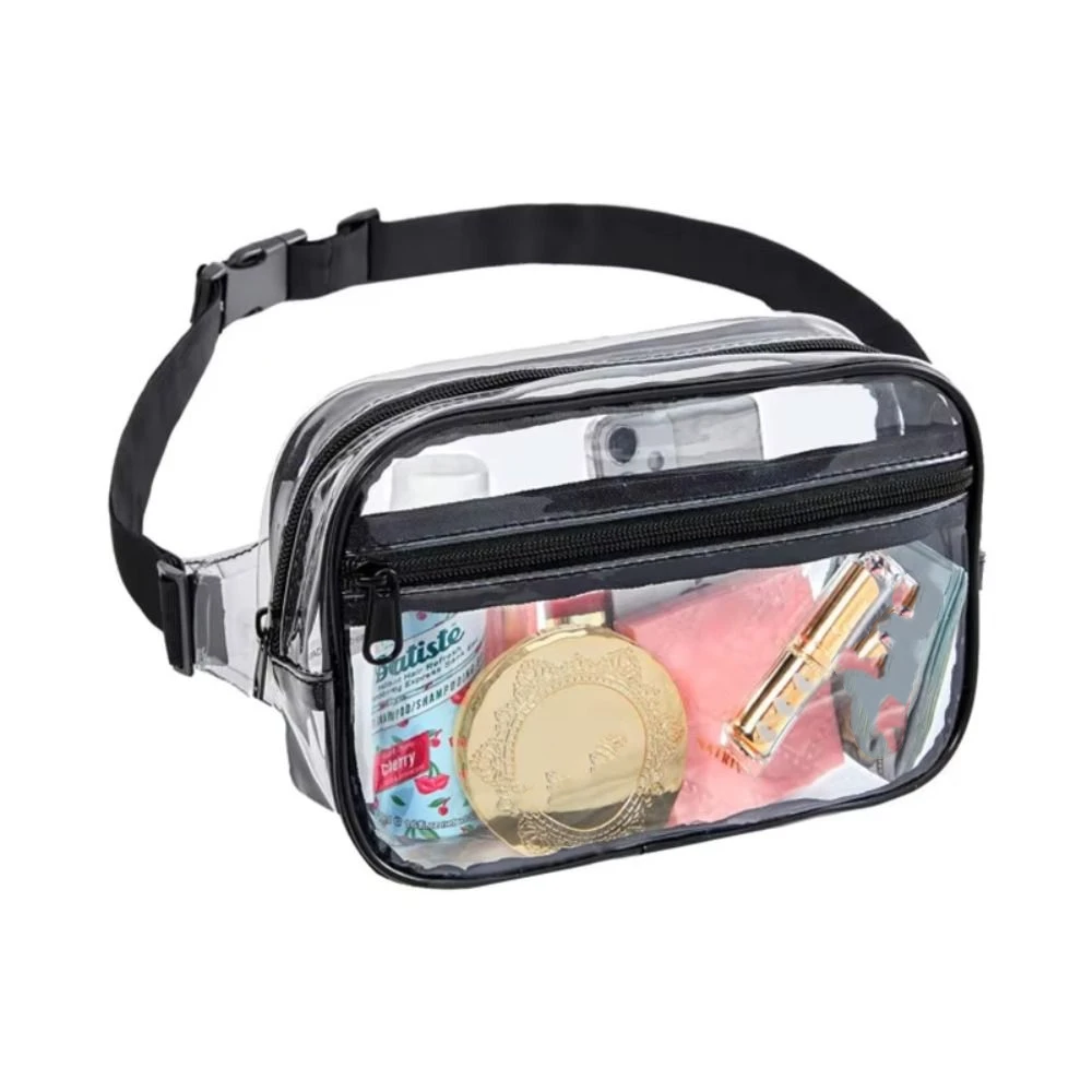女性用透明PVCバッグ,ウエストバッグ,チェストバッグ,小銭入れ,ファニーパック,釣り,スポーツ