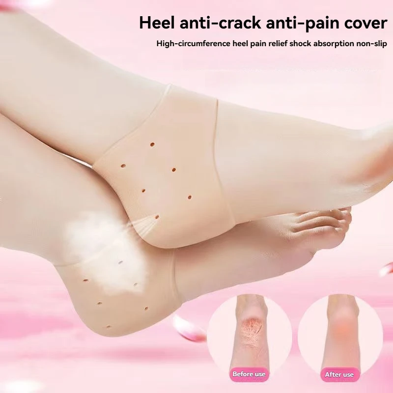 Protetor de calcanhar em gel, 2 peças, para fascite plantar, tendinite de aquiles, esporão óssea, pés doloridos, alívio da dor, ferramentas de pedicure