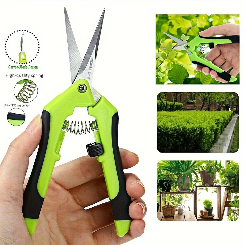 1 set, forbici da giardino, cesoie da potatura da giardino, cesoie per rami di fiori antiscivolo che risparmiano manodopera, cesoie per frutta e verdura, Fr