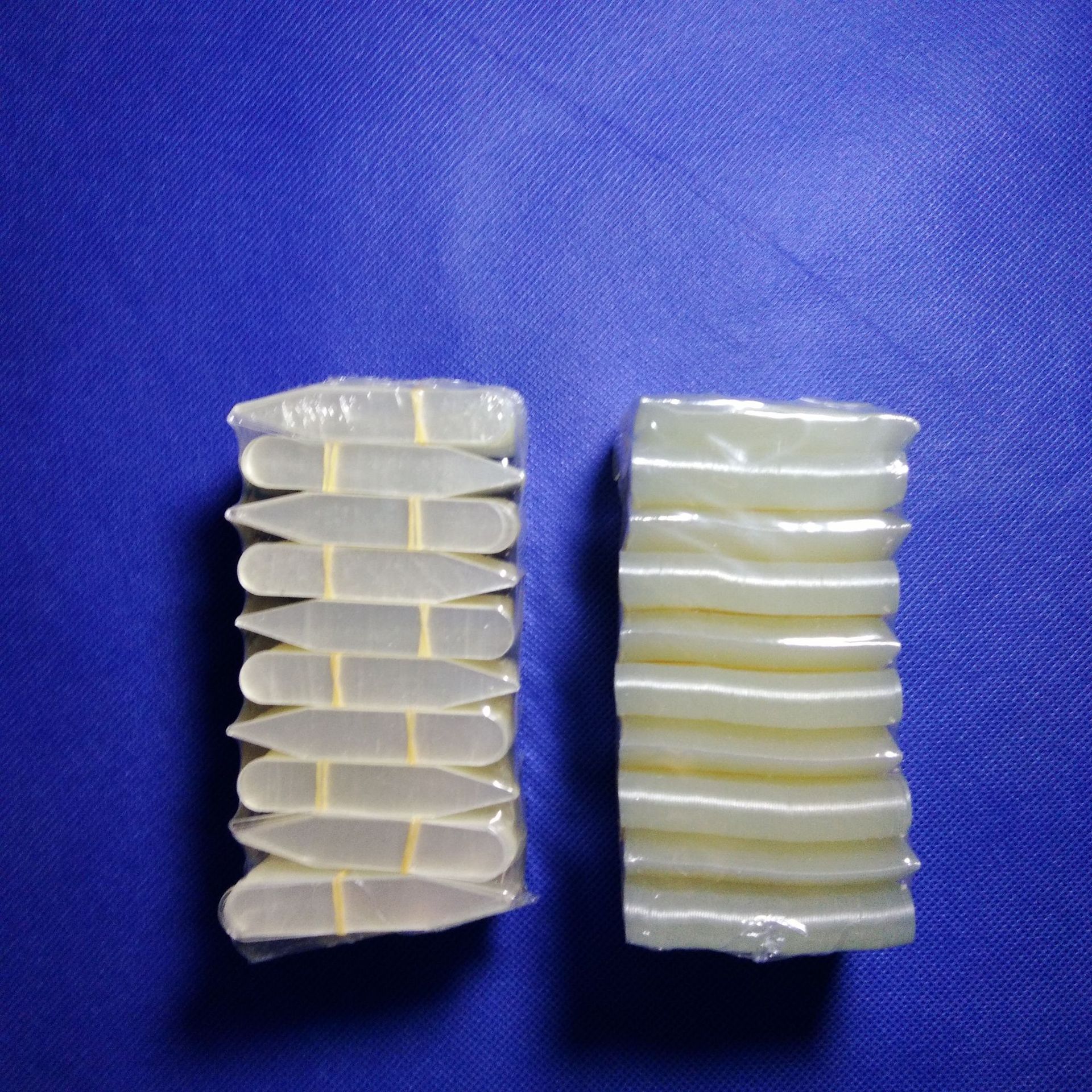 Venda direta da fábrica 200 peças suporte de colarinho de camisa resistente a altas temperaturas transparente pet colarinho de camisa permanece