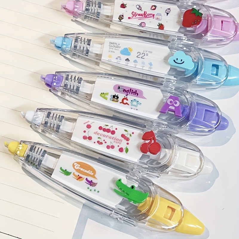 1 szt. Urocza taśma korekcyjna Kawaii Mechanical Design - idealna do dekoracji pamiętników i przyborów szkolnych