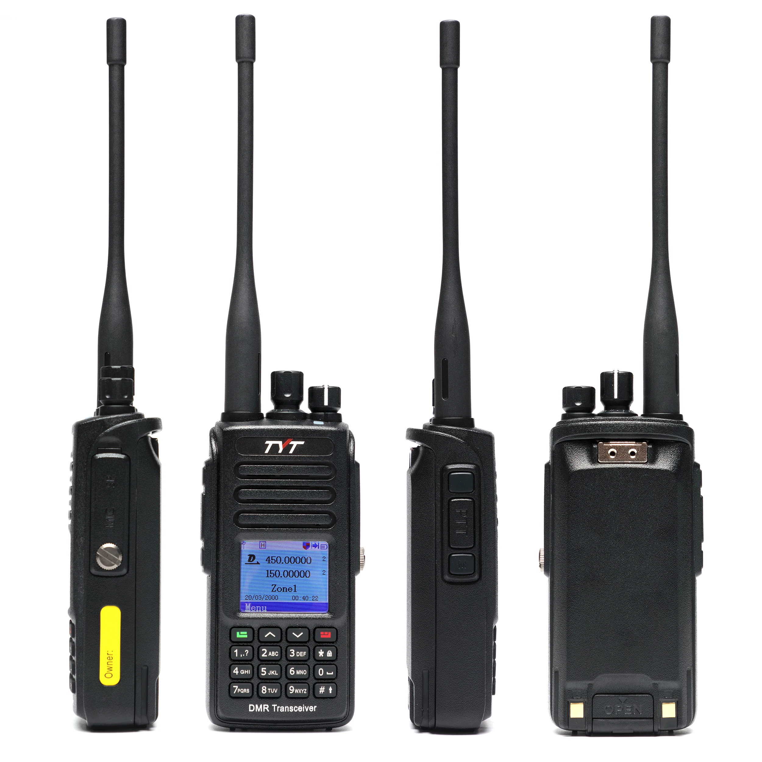 Tyt neue MD-UV390 10w ip67 wasserdicht uhf vhf dual band 3000ch dmr verschlüsse lung gps handheld radio digitales mobilfunk
