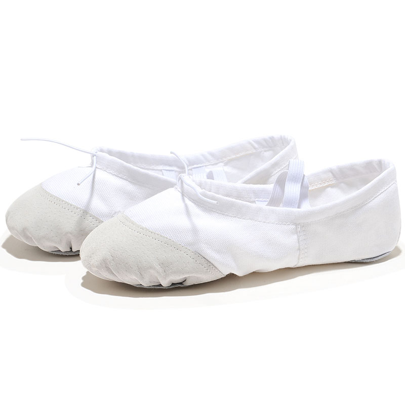 Bailarinas para niñas, zapatillas de baile de ballet de suela suave de lona, bailarinas de práctica para niños, zapatos de baile para mujer