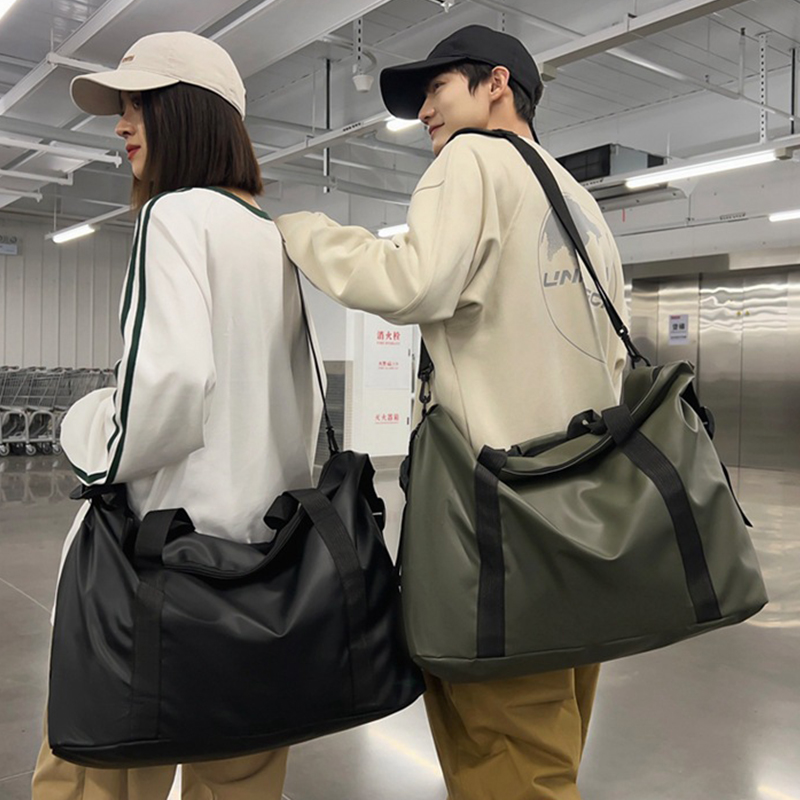 Oxford กระเป๋าเดินทางกระเป๋าถือขนาดใหญ่ความจุกระเป๋าเดินทางกระเป๋าผู้ชายผู้หญิงไหล่กลางแจ้ง Tote วันหยุดสุดสัปดาห์กันน้ํากีฬายิมกระเป๋า