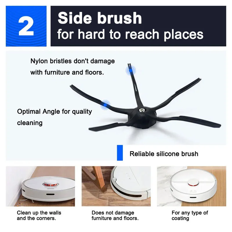 Für Roborock S5 Max S50 S502 S55 S6 S6 Reine E4 Für Xiaomi Roboter 1S SDJQR01RR StaubsaugerBrush Mops hepa-Filter Zubehör