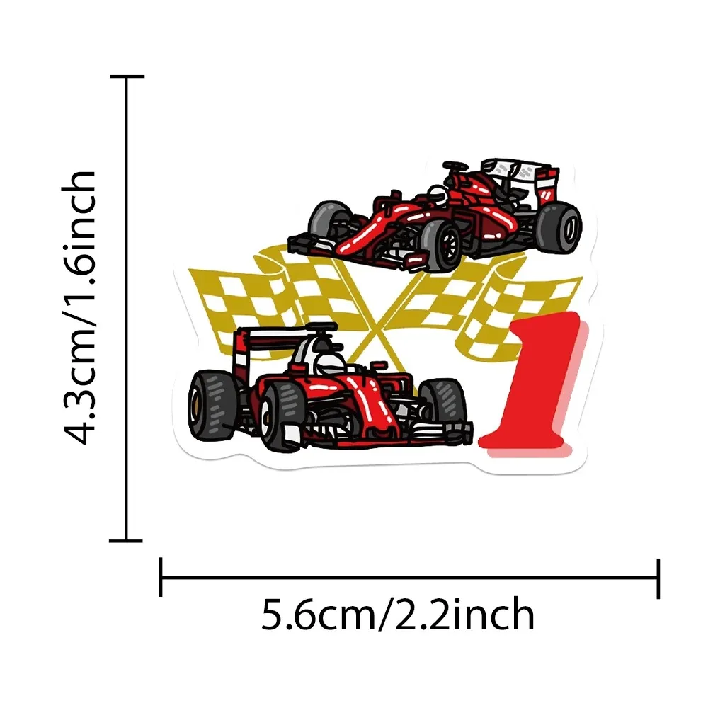10/30/50pcs F1 Formula One Racing สติกเกอร์การ์ตูนตลก Graffiti Decal แล็ปท็อปสเก็ตบอร์ดรถจักรยานยนต์จักรยานสติกเกอร์