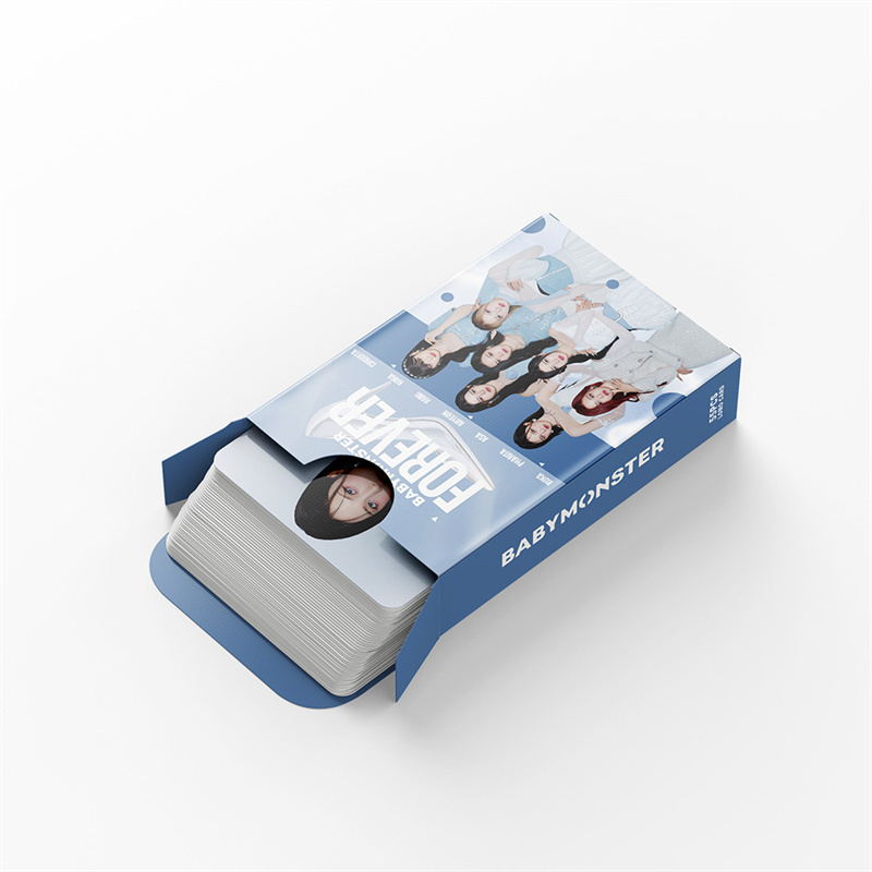 55pcs/set KPOP BABY MONSTER Album FOREVER Single Fan Collectible Gift Support Photo Card LOMO Card AHYEON HARAM RORA Postcard