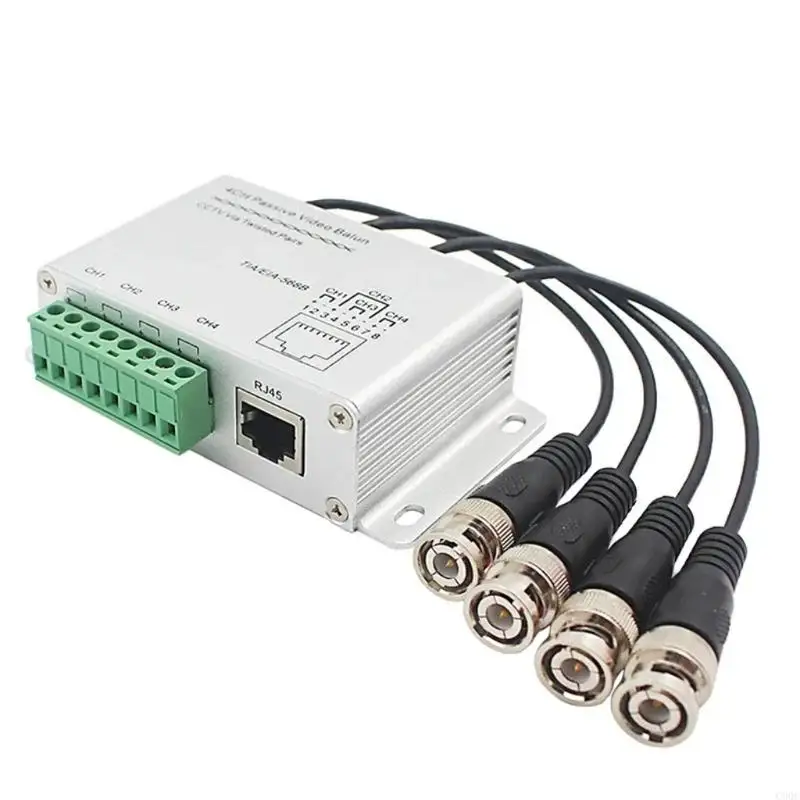 C90C Coaxials Video Transmitters 4ch AHD CVI TVI untuk Sistem Kamera Keamanan