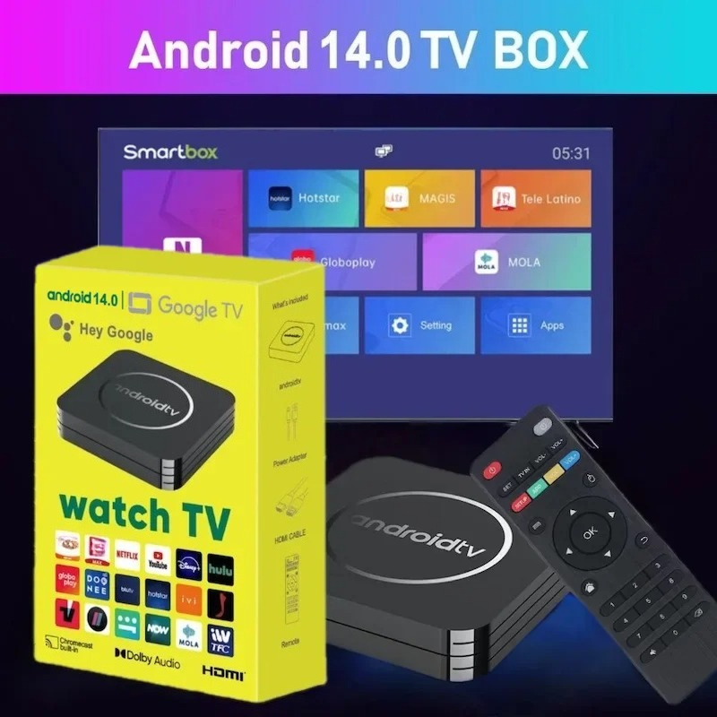Q3 Android 14 TV Box 8K Set Top Box Allwinner H3 HD 4K 2.4G Wi-Fi 4 ГБ 64 ГБ Smart Streaming Media Player Google Play Youtube