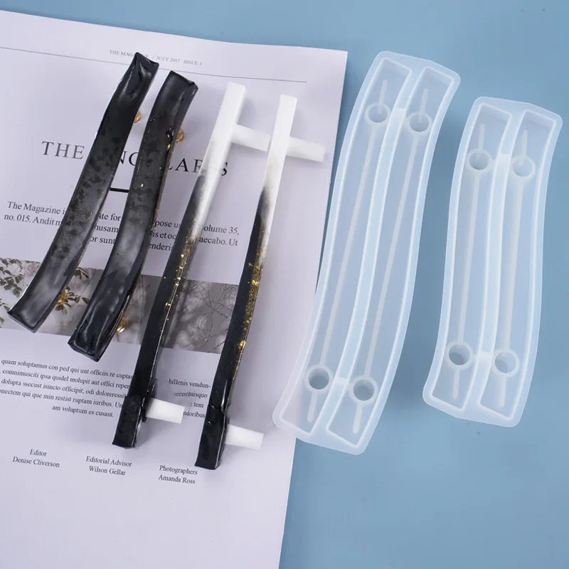 TỰ LÀM Khay Đựng Trái Cây Tay Cầm Nhựa Trang Trí Tay Cầm Pha Lê Epoxy Khuôn Tay Cầm Vật Trang Trí Uốn Khuôn Silicon Cho Nhựa