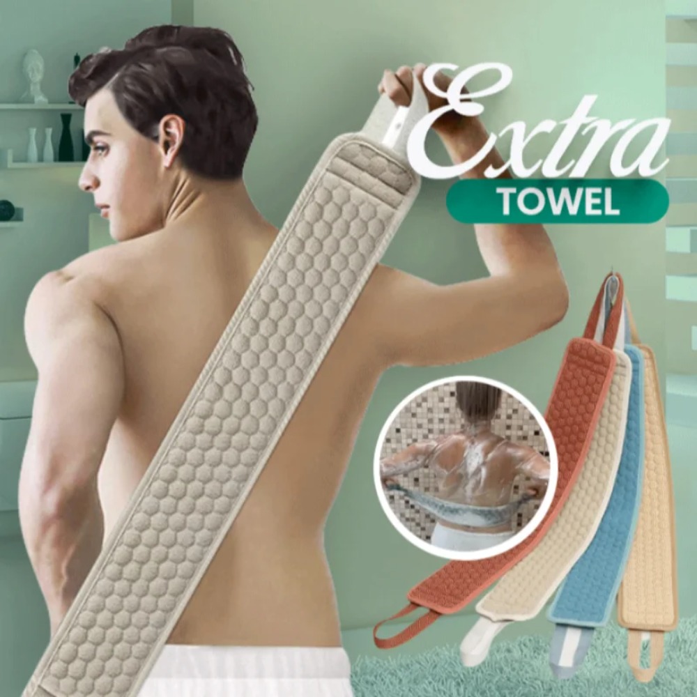 Ducha exfoliante para espalda, cinturón de baño, toalla, guante de bola, limpieza de barro profundo, toallita corporal coreana, correa de tracción trasera japonesa