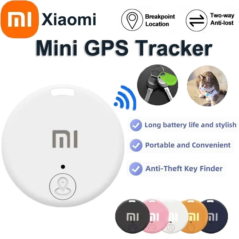 Мини GPS-трекер Xiaomi, Bluetooth, устройство против потери, детский кошелек для домашних животных, отслеживание IOS Android, умный искатель, локатор, аксессуары 2025