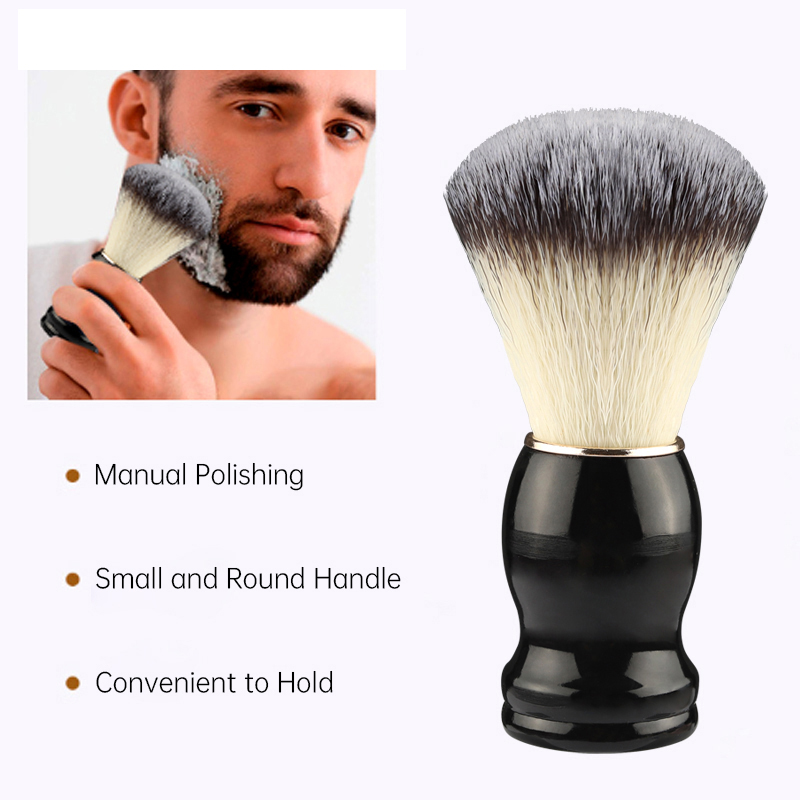 1pcs Brush Makeup Beard Shaving brushes Wooden Handle Bristle Hair Salon Barber Soap Foam Shave Men Facial Cleaning Tools