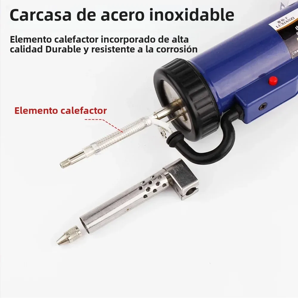 LUXIANZI 30w/40w potente bomba desoldadora eléctrica succión estaño herramienta de eliminación al vacío herramientas de soldadura manual pistola desoldadora de hierro