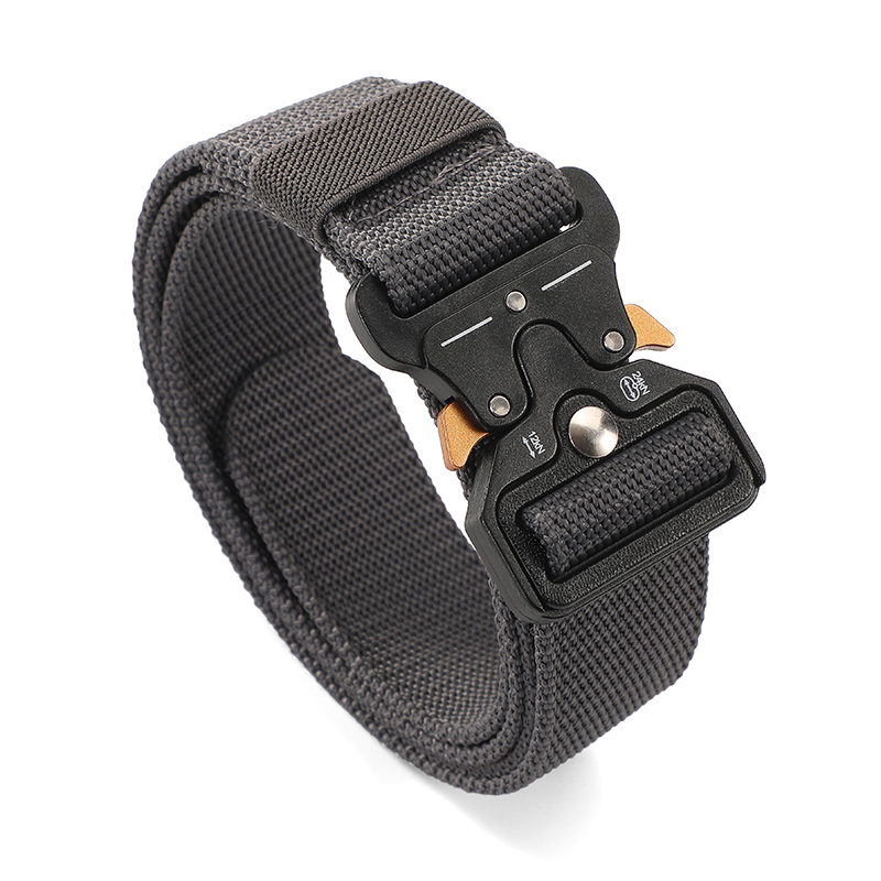 Cintura da uomo Cintura tattica da caccia all'aperto Cintura in nylon con fibbia multifunzione Cintura in tela del Corpo dei Marines di alta qualità