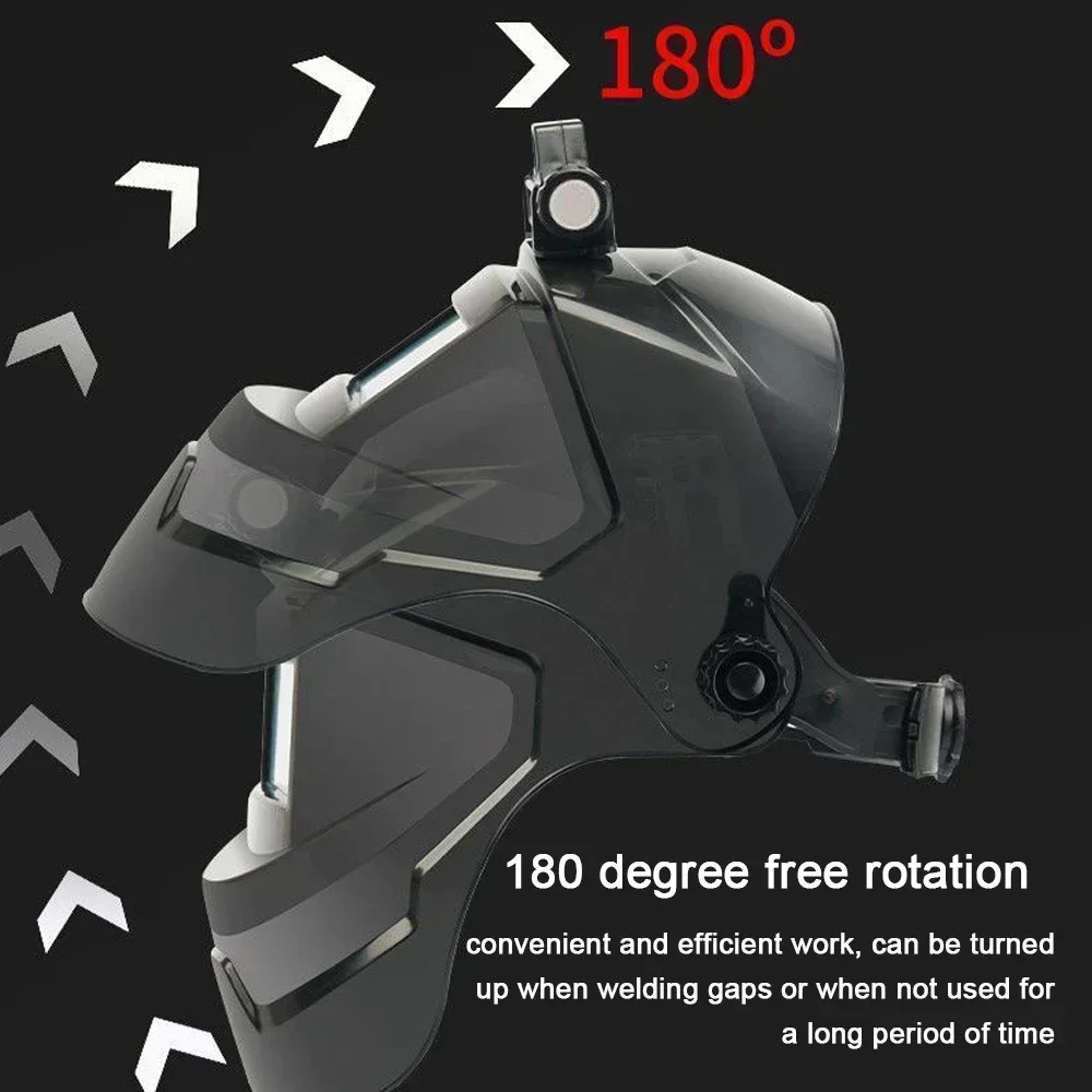 True Color Protective Facemask Auto Darkening Welding Helmet Wide Viewing Screen goggles UV/IR Protection Adjustable Headgear