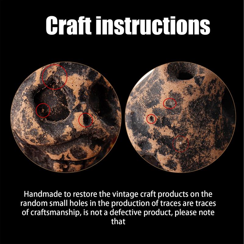 Aztec Death Whistle Loud Scary Realistic Human Screaming Battle Whistle Outdoor Camping Emergency Whistle Skull Thunder Echoes