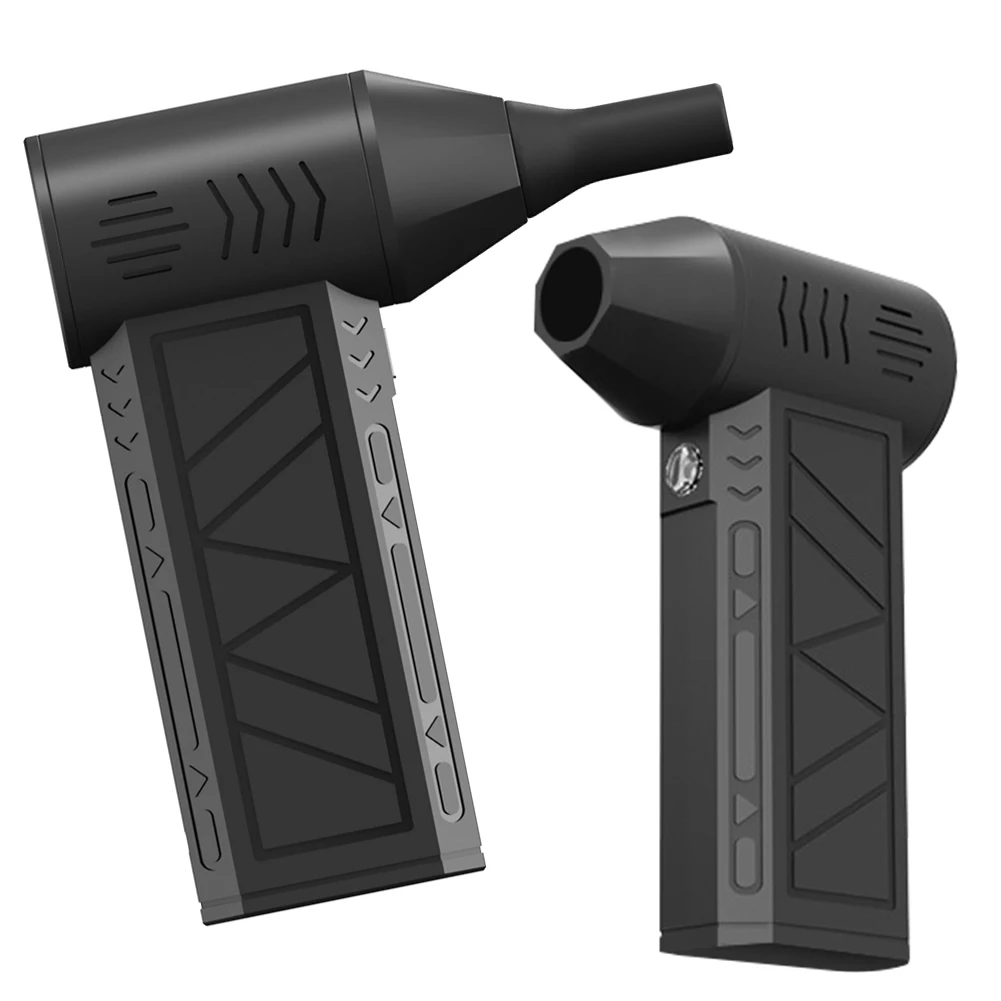 Mini ventilador Turbo Jet, plumero de aire eléctrico recargable con luz, ventilador de conducto de mano, soplador seco para teclado de ordenadores portátiles