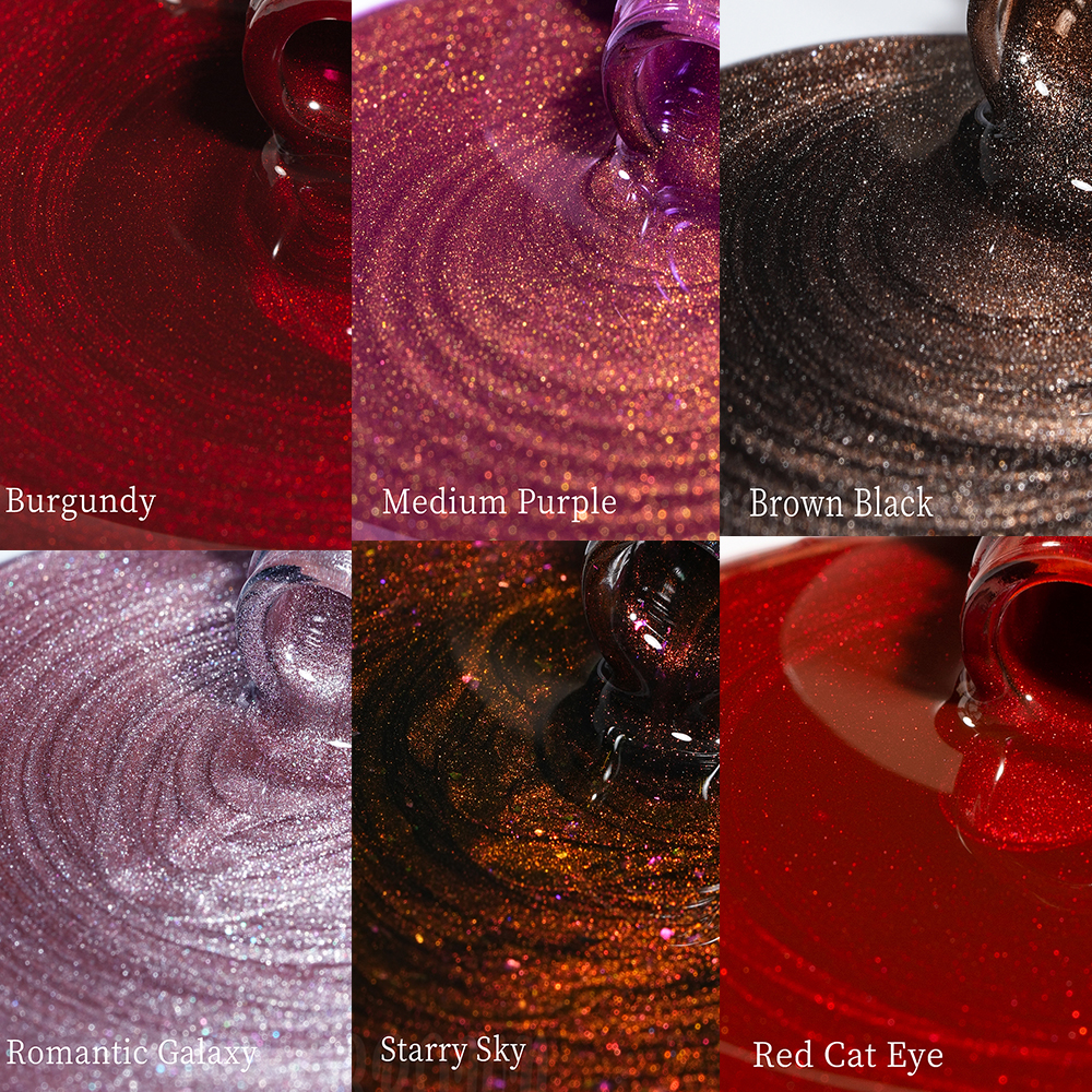 MAYCHAO-esmalte de uñas en Gel con forma de ojo de gato, 12ML, con imán, holográfico, magnético, arcoíris, para decoración de uñas, manicura DIY