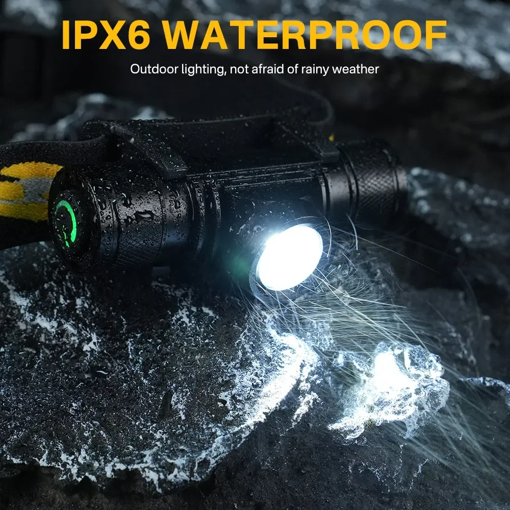 Notfall D10 L2 LED Scheinwerfer Leistungsstarke 3000LM Wasserdichte Scheinwerfer USB Aufladbare 18650 Kopf Taschenlampe Camping Angeln Laterne