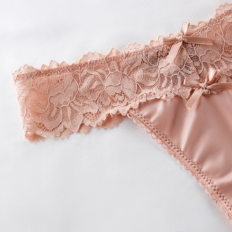 BANNIROU 1 Uds ropa interior Sexy para mujer bragas femeninas de encaje suave sólido tangas íntimas