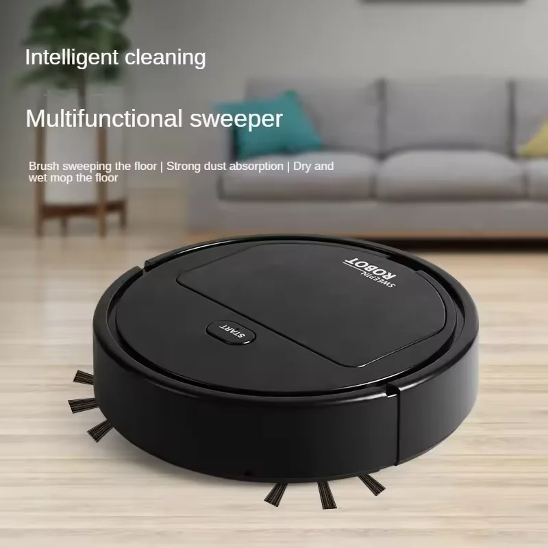 Robô inteligente automático recarregável 2000Pa aspirador de pó robô de sucção com função de limpeza