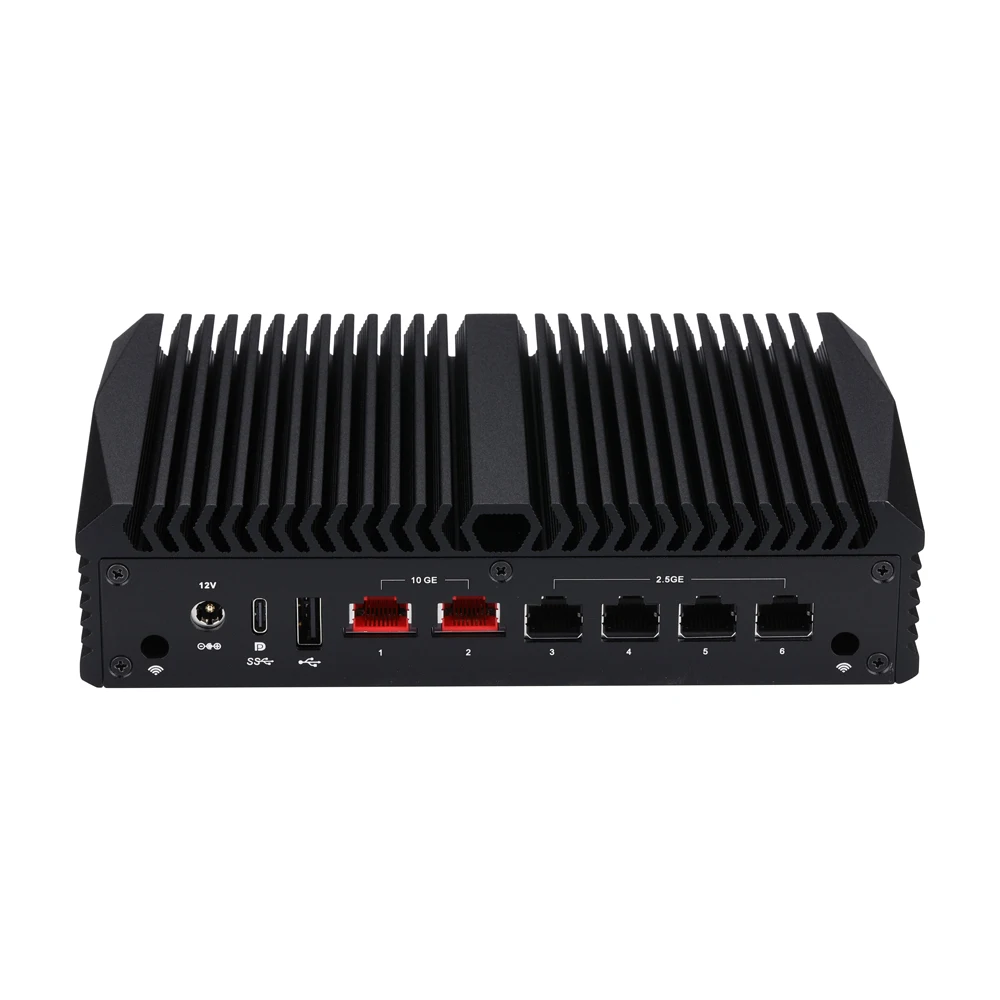 Q10900H6 2 x Marvell AQC113 10 Gigabit LAN,4 x 226-V 2.5 Gigabit LAN Qotom 10Gbase-T Mini PC